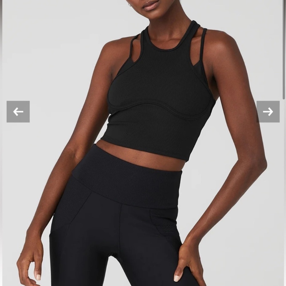 Alo Yoga Ribbed Airlift Enchanted Bra Tank